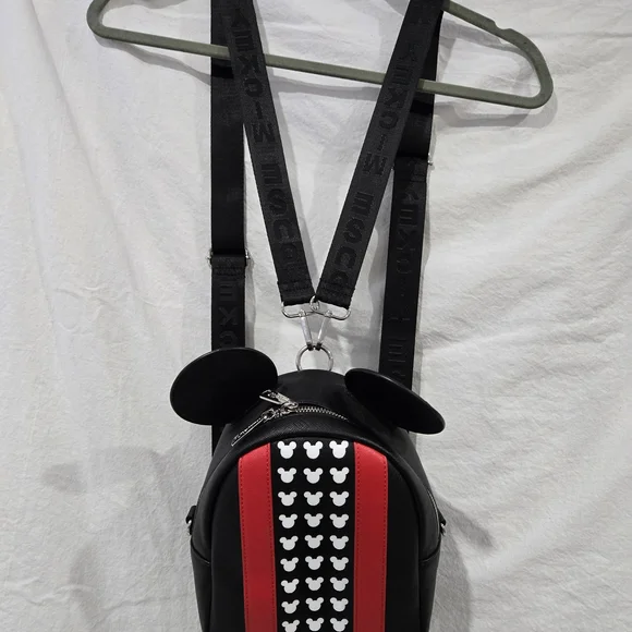 Loungefly Disney Mickey Mouse Convertible Backpack NWOT - Picture 3 of 8